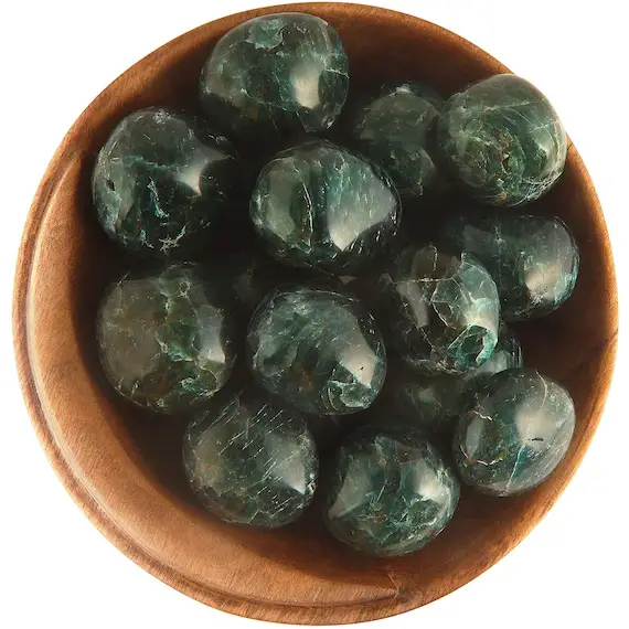 1 Green Apatite - Ethically Sourced Tumbled Stone