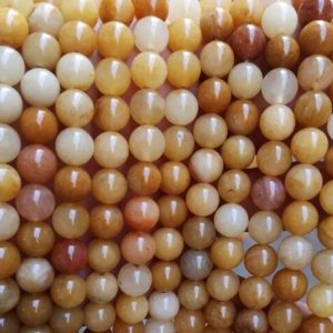 Natural Yellow Aventurine Smooth Round Beads,4mm 6mm 8mm 10mm 12mm Aventurine Beads Wholesale Supply,one strand 15",Gemstone Beads | Natural genuine beads Array beads for beading and jewelry making.  #jewelry #beads #beadedjewelry #diyjewelry #jewelrymaking #beadstore #beading #affiliate #ad
