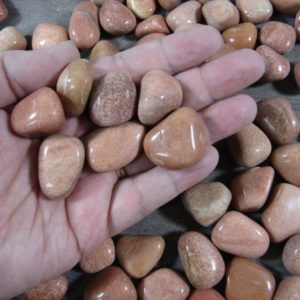 Shop Tumbled Aventurine Crystals & Pocket Stones! Peach Aventurine 0.5 inch + Semi Polish Tumbled Stone | Natural genuine stones & crystals in various shapes & sizes. Buy raw cut, tumbled, or polished gemstones for making jewelry or crystal healing energy vibration raising reiki stones. #crystals #gemstones #crystalhealing #crystalsandgemstones #energyhealing #affiliate #ad