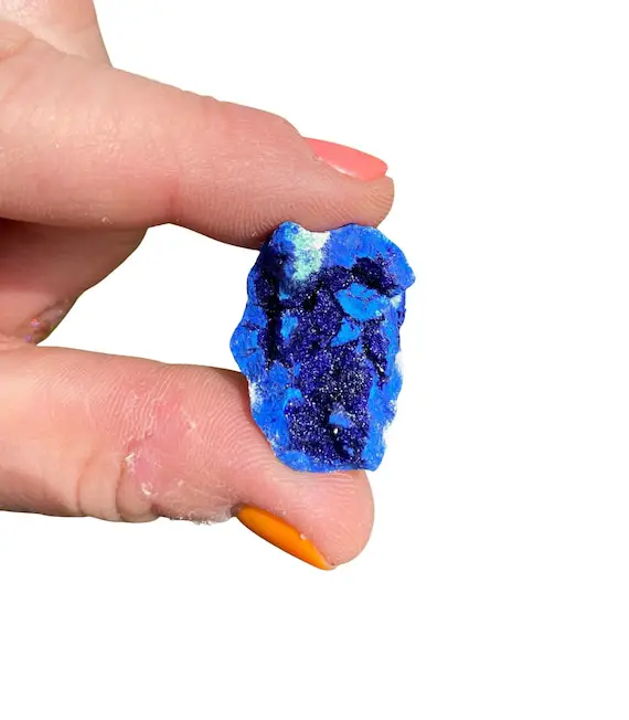 Raw Azurite Crystal - Raw Azurite Stone - Raw Azurite Blueberry - Azurite Cluster - Rough Azurite Crystal - Bright Blue Azurite + Malachite
