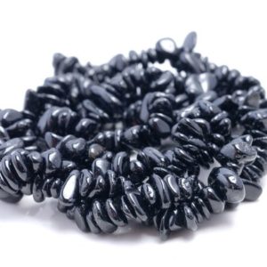 Shop Black Tourmaline Chip & Nugget Beads! 7-8MM Black Tourmaline Gemstone Pebble Nugget Chip Loose Beads 16 inch  (80001744 H-A15) | Natural genuine chip Black Tourmaline beads for beading and jewelry making.  #jewelry #beads #beadedjewelry #diyjewelry #jewelrymaking #beadstore #beading #affiliate #ad