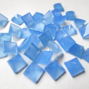 Shop Blue Chalcedony Stones & Crystals! 1 pieces 10mm Blue Chalcedony Pyramid Square Cabochon Gemstone, Blue Chalcedony Cabochon Pyramid Gemstone, Blue Chalcedony Square Pyramid | Natural genuine stones & crystals in various shapes & sizes. Buy raw cut, tumbled, or polished gemstones for making jewelry or crystal healing energy vibration raising reiki stones. #crystals #gemstones #crystalhealing #crystalsandgemstones #energyhealing #affiliate #ad