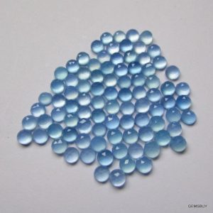 Shop Blue Chalcedony Cabochons! 10 piece 4mm Blue Chalcedony Rose cut Round Gemstone, 4mm Blue Chalcedony Round Rosecut Cabochon AAA Gemstone, Blue Chalcedony Rosecut Round | Natural genuine stones & crystals in various shapes & sizes. Buy raw cut, tumbled, or polished gemstones for making jewelry or crystal healing energy vibration raising reiki stones. #crystals #gemstones #crystalhealing #crystalsandgemstones #energyhealing #affiliate #ad