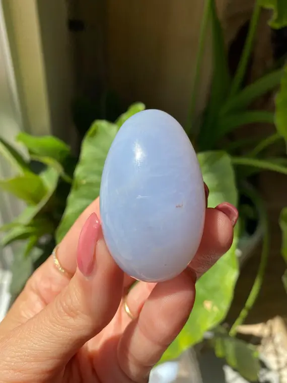 Blue Chalcedony Egg