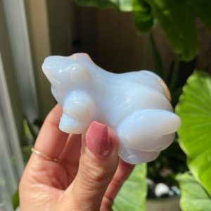 Shop Blue Chalcedony Shapes! Blue chalcedony frog figurine | Natural genuine stones & crystals in various shapes & sizes. Buy raw cut, tumbled, or polished gemstones for making jewelry or crystal healing energy vibration raising reiki stones. #crystals #gemstones #crystalhealing #crystalsandgemstones #energyhealing #affiliate #ad
