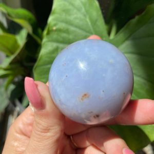 Shop Blue Chalcedony Stones & Crystals! Blue chalcedony sphere, blue chalcedony | Natural genuine stones & crystals in various shapes & sizes. Buy raw cut, tumbled, or polished gemstones for making jewelry or crystal healing energy vibration raising reiki stones. #crystals #gemstones #crystalhealing #crystalsandgemstones #energyhealing #affiliate #ad