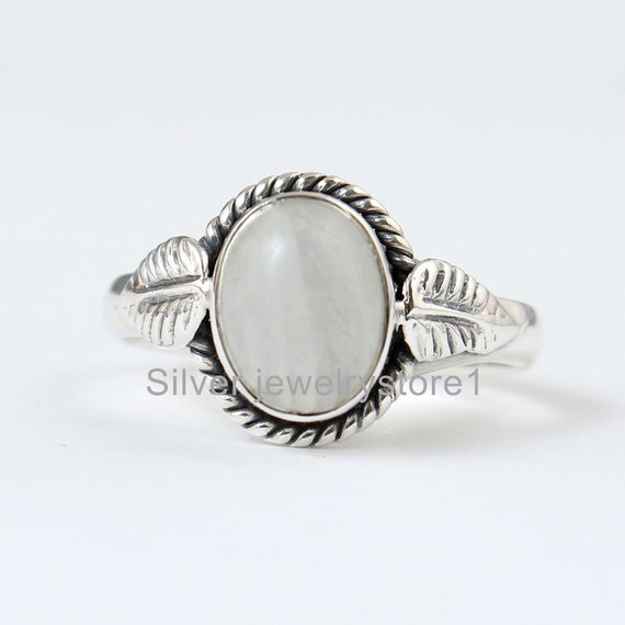 Natural Blue Lace Agate Ring, Organic Ring, 925 Sterling Ring, Oval Blue Agate Ring, Women Rings, Gemstone Ring, Statement Rings