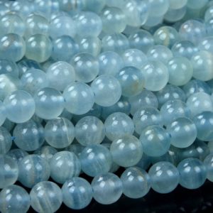 Shop Calcite Beads! Rare Natural Argentina Lemurian Aquatine Calcite Light Blue Gemstone Grd AAA Round 5MM 6MM 7MM 8MM 9MM 10MM 11MM 12MM 13MM Loose Beads (D92) | Natural genuine round Calcite beads for beading and jewelry making.  #jewelry #beads #beadedjewelry #diyjewelry #jewelrymaking #beadstore #beading #affiliate #ad