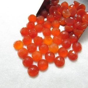 Shop Carnelian Cabochons! 5 pieces 10mm Carnelian Rosecut Round Cabochon Loose Gemstone, Carnelian Round Rosecut Cabochon faceted AAA Quality gemstone | Natural genuine stones & crystals in various shapes & sizes. Buy raw cut, tumbled, or polished gemstones for making jewelry or crystal healing energy vibration raising reiki stones. #crystals #gemstones #crystalhealing #crystalsandgemstones #energyhealing #affiliate #ad