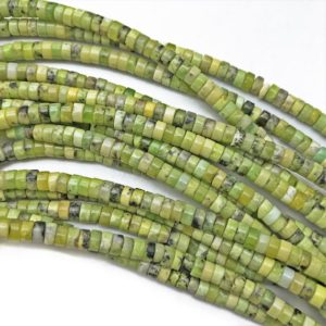 Shop Chrysoprase Bead Shapes! 4x2mm Chrysoprase Heishi Beads, Gemstone Beads, Wholesale Beads | Natural genuine other-shape Chrysoprase beads for beading and jewelry making.  #jewelry #beads #beadedjewelry #diyjewelry #jewelrymaking #beadstore #beading #affiliate #ad