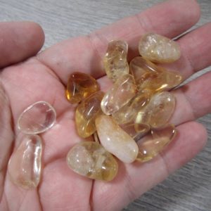 Shop Tumbled Citrine Crystals & Pocket Stones! Citrine 1/2 inch + Tumbled Stone T514 | Natural genuine stones & crystals in various shapes & sizes. Buy raw cut, tumbled, or polished gemstones for making jewelry or crystal healing energy vibration raising reiki stones. #crystals #gemstones #crystalhealing #crystalsandgemstones #energyhealing #affiliate #ad