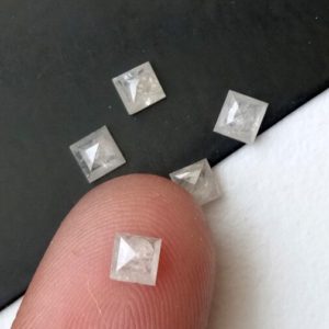 Shop Diamond Cabochons! White Diamond, NATURAL 2.7-2.8mm, Square Princess Flat Back Faceted White Diamond For Engagement Ring, 1pc-PPD51 | Natural genuine stones & crystals in various shapes & sizes. Buy raw cut, tumbled, or polished gemstones for making jewelry or crystal healing energy vibration raising reiki stones. #crystals #gemstones #crystalhealing #crystalsandgemstones #energyhealing #affiliate #ad