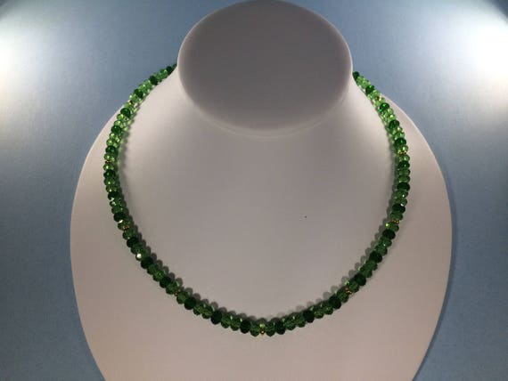 Chrome Diopside  Necklace, Chrome Diopside Gemstone Necklace  , Gemstone Necklace , Birthstone Necklace