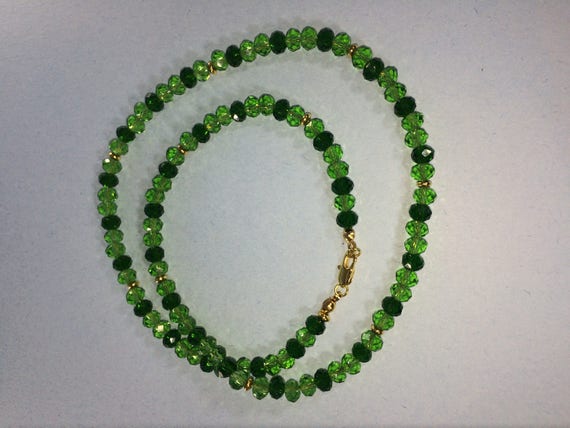 Chrome Diopside Necklace, Natural Chrome Diopside Necklace, Genuine Chrome Diopside Necklace, Birthstone Necklace