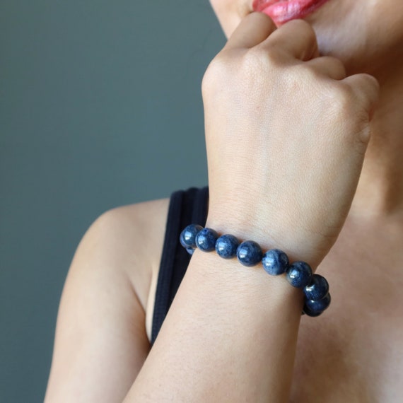 Dumortierite Bracelet, Wisdom Blue Channeling Stone