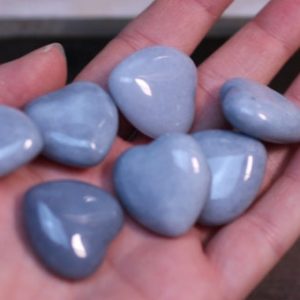 Dumortierite Stone puffy 25 mm Heart K270 | Natural genuine stones & crystals in various shapes & sizes. Buy raw cut, tumbled, or polished gemstones for making jewelry or crystal healing energy vibration raising reiki stones. #crystals #gemstones #crystalhealing #crystalsandgemstones #energyhealing #affiliate #ad
