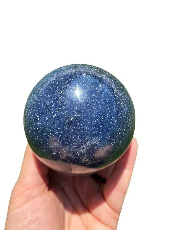 Dumortierite Stone Sphere - Polished Dumortierite Crystal Sphere - Unique Dumortierite Quartz - Blue Crystal Ball - Dumortierite Sphere - 2