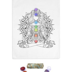 Shop Crystal Healing Charging Plates & Crystal Grid Mats! Female Form Distance Healing Chakra Mat, Distance Healing Mat, Chakra Healing, Crystal Healing, Gift for Healer, Reiki, Chakra Chart, Witchy | Shop jewelry making and beading supplies, tools & findings for DIY jewelry making and crafts. #jewelrymaking #diyjewelry #jewelrycrafts #jewelrysupplies #beading #affiliate #ad