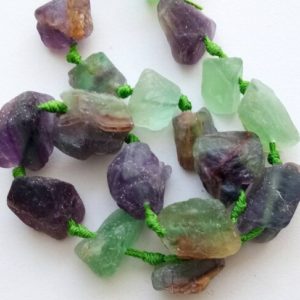 Shop Fluorite Chip & Nugget Beads! 20-24mm Raw Fluorite Nuggets, Natural Fluorite Rough Gems, Fluorite Rough Beads, Shaded Fluorite (4Piece To 8Piece Options) – PUSNT6 | Natural genuine chip Fluorite beads for beading and jewelry making.  #jewelry #beads #beadedjewelry #diyjewelry #jewelrymaking #beadstore #beading #affiliate #ad
