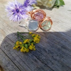 Shop Fluorite Rings! Raw natural flourite octohedron crystal ring, flourite ring, flourite stone ring, purple green and blue tiny flourite crystal ring, rough | Natural genuine Fluorite rings, simple unique handcrafted gemstone rings. #rings #jewelry #shopping #gift #handmade #fashion #style #affiliate #ad