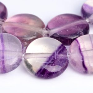 Shop Fluorite Round Beads! 10x4MM Purple Fluorite Beads Flat Round Button Grade AAA Genuine Natural Gemstone Loose Beads 7.5" BULK LOT 1,3,5,10 and 50 (102843h-611) | Natural genuine round Fluorite beads for beading and jewelry making.  #jewelry #beads #beadedjewelry #diyjewelry #jewelrymaking #beadstore #beading #affiliate #ad