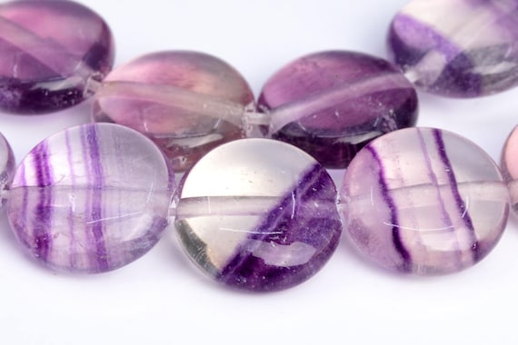 10x4mm Purple Fluorite Beads Flat Round Button Grade Aaa Genuine Natural Gemstone Loose Beads 7.5" Bulk Lot 1,3,5,10 And 50 (102843h-635)