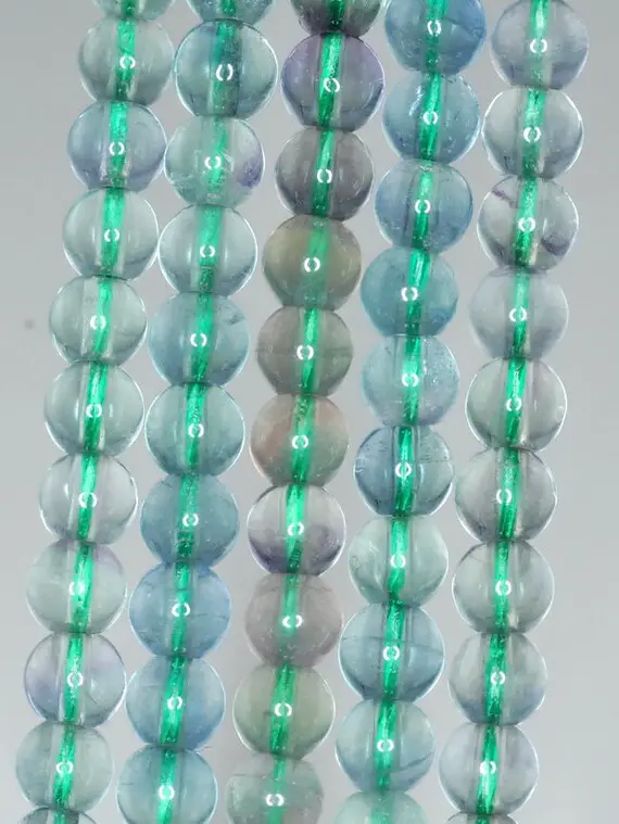 5mm Green Fluorite Gemstone Grade A Round Loose Beads 15.5 Inch Full Strand (90187792-684)
