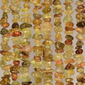 Shop Garnet Chip & Nugget Beads! 6-7mm Green Garnet Gemstone Green Brown Pebble Chips Loose Beads 16 inch Full Strand (90114722-106A) | Natural genuine chip Garnet beads for beading and jewelry making.  #jewelry #beads #beadedjewelry #diyjewelry #jewelrymaking #beadstore #beading #affiliate #ad