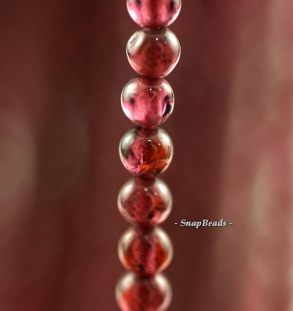 3mm Red Garnet Gemstone Round 3mm Loose Beads 15 Inch Full Strand (90187188-95)