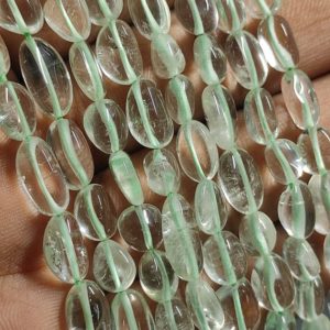 Shop Green Amethyst Beads! Beautiful Natural Green Amethyst Smooth Nuggets Shape Gemstone Beads Strand | Amethyst Nuggets Beads Strand | Green Amethyst Beads Strand | Natural genuine chip Green Amethyst beads for beading and jewelry making.  #jewelry #beads #beadedjewelry #diyjewelry #jewelrymaking #beadstore #beading #affiliate #ad