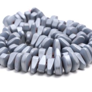 Shop Hematite Chip & Nugget Beads! 12X5MM Matte Black Hematite Gemstone Nugget Loose Beads 15.5 inch Full Strand (80000249-A46) | Natural genuine chip Hematite beads for beading and jewelry making.  #jewelry #beads #beadedjewelry #diyjewelry #jewelrymaking #beadstore #beading #affiliate #ad