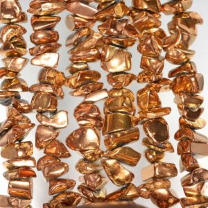 Shop Hematite Chip & Nugget Beads! 6×3-10x5mm Bronze Hematite Gemstone Pebble Chips Loose Beads 15.5 inch Full Strand (90185640-844) | Natural genuine chip Hematite beads for beading and jewelry making.  #jewelry #beads #beadedjewelry #diyjewelry #jewelrymaking #beadstore #beading #affiliate #ad