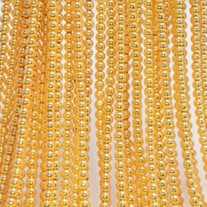 Shop Hematite Round Beads! 2MM Hematite Gemstone Titanium Gold Round Beads 16 Inch Full Strand (80006006-483) | Natural genuine round Hematite beads for beading and jewelry making.  #jewelry #beads #beadedjewelry #diyjewelry #jewelrymaking #beadstore #beading #affiliate #ad