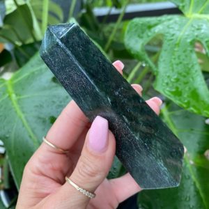 Shop Jade Points & Wands! Nephrite jade tower | Natural genuine stones & crystals in various shapes & sizes. Buy raw cut, tumbled, or polished gemstones for making jewelry or crystal healing energy vibration raising reiki stones. #crystals #gemstones #crystalhealing #crystalsandgemstones #energyhealing #affiliate #ad