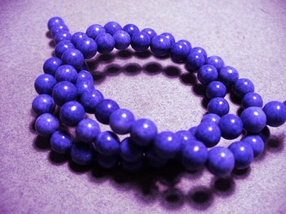 Jasper Beads Gemstone Blue 6mm
