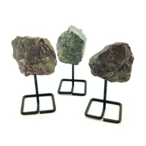 Dragonblood Jasper Stand, Rough Dragonblood on a stand, Dragonblood Jasper Specimen | Natural genuine stones & crystals in various shapes & sizes. Buy raw cut, tumbled, or polished gemstones for making jewelry or crystal healing energy vibration raising reiki stones. #crystals #gemstones #crystalhealing #crystalsandgemstones #energyhealing #affiliate #ad