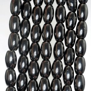 Shop Jet Beads! 13x8mm Black Jet Gemstone Barrel Drum Loose Beads 16 inch Full Strand (90186903-824) | Natural genuine other-shape Jet beads for beading and jewelry making.  #jewelry #beads #beadedjewelry #diyjewelry #jewelrymaking #beadstore #beading #affiliate #ad