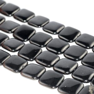 Shop Jet Beads! 18x18mm Black Jet Gemstone Organic Perfect Square 18mm Loose Beads 15.5 inch Full Strand (90186908-885) | Natural genuine other-shape Jet beads for beading and jewelry making.  #jewelry #beads #beadedjewelry #diyjewelry #jewelrymaking #beadstore #beading #affiliate #ad