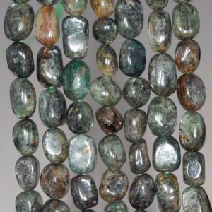 Shop Kyanite Chip & Nugget Beads! 7-8MM Green Kyanite Gemstone Pebble Nugget Granule Loose Beads 7.5 inch Half Strand (80001975 H-A35) | Natural genuine chip Kyanite beads for beading and jewelry making.  #jewelry #beads #beadedjewelry #diyjewelry #jewelrymaking #beadstore #beading #affiliate #ad
