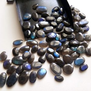 Shop Labradorite Cabochons! 9-15mm Labradorite Rose Cut Cabochons, Natural Rose Cut Free Form Shape Labradorite Flat Back Cabochons (5PCS To 10 PCS Options) – PDG242 | Natural genuine stones & crystals in various shapes & sizes. Buy raw cut, tumbled, or polished gemstones for making jewelry or crystal healing energy vibration raising reiki stones. #crystals #gemstones #crystalhealing #crystalsandgemstones #energyhealing #affiliate #ad