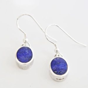 Shop Lapis Lazuli Earrings! Lapis Lazuli Earrings Handmade Silver Drop Earrings set with Lapis Lazuli | Natural genuine Lapis Lazuli earrings. Buy crystal jewelry, handmade handcrafted artisan jewelry for women.  Unique handmade gift ideas. #jewelry #beadedearrings #beadedjewelry #gift #shopping #handmadejewelry #fashion #style #product #earrings #affiliate #ad