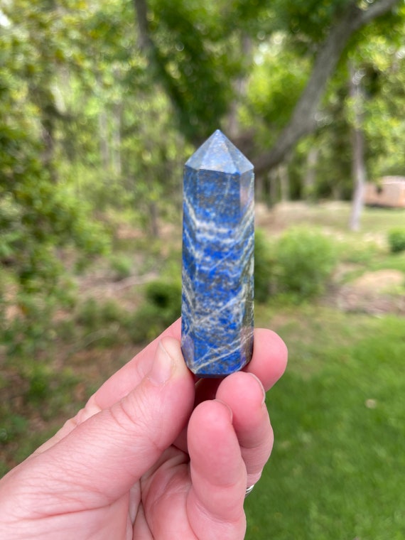 Lapis Lazuli Point- Reiki Charged - Powerful Crystalenergy - Third Eye Opener - Raise Your Vibration - Develop Psychic Abilities #9