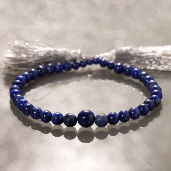 Lapis Lazuli Round Gemstone Beads Strand For Jewelry Making 20 Cm Lapis Strand 4-8 Mm Lapis Lazuli Beads
