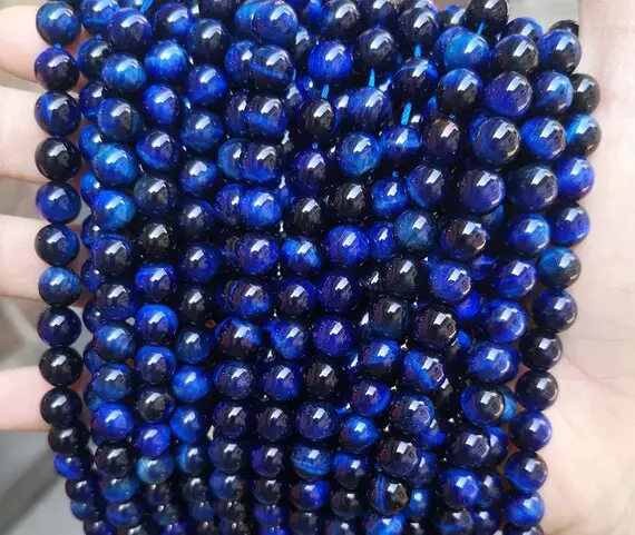 Natural Aaaa Green Gold Tigereye Smooth And Round Beads,4mm 6mm 8mm 10mm 12mm 14mm Lapis Lazuli Tigereye Beads,one Strand 15"