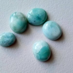 Shop Larimar Rings! 8×10-10x12mm Larimar Plain Oval Cabochon, Original Larimar Smooth Oval Flat Back For Jewelry, 5 Pcs Natural Loose Larimar Ring Size – KS5111 | Natural genuine Larimar rings, simple unique handcrafted gemstone rings. #rings #jewelry #shopping #gift #handmade #fashion #style #affiliate #ad