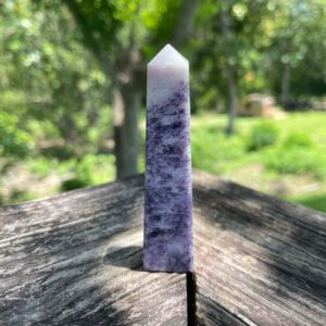 Shop Lepidolite Points & Wands! Lepidolite Crystal Tower – Point – Calming Energy – Reiki Charged – Powerful Energy – Support for Depression & Anxiety -#7 | Natural genuine stones & crystals in various shapes & sizes. Buy raw cut, tumbled, or polished gemstones for making jewelry or crystal healing energy vibration raising reiki stones. #crystals #gemstones #crystalhealing #crystalsandgemstones #energyhealing #affiliate #ad