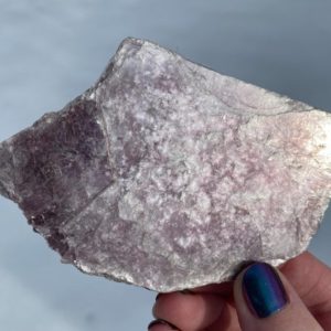 Shop Raw & Rough Lepidolite Stones! 4" Lepidolite Slab,  Natural Purple Lithium Mica Crystal,  Raw Lepidolite,  Rough Lepidolite,  Gemmy Lepidolite Slice #2 | Natural genuine stones & crystals in various shapes & sizes. Buy raw cut, tumbled, or polished gemstones for making jewelry or crystal healing energy vibration raising reiki stones. #crystals #gemstones #crystalhealing #crystalsandgemstones #energyhealing #affiliate #ad
