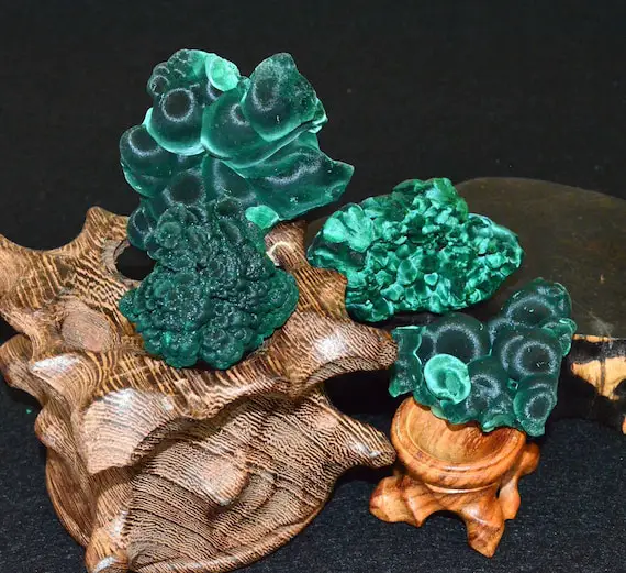 Aaaaa Best Raw Green Malachite Fibrous Crystal Stone From African /healing Crystals/display/bubbly/energy Stone/specimen/velvet Malachite