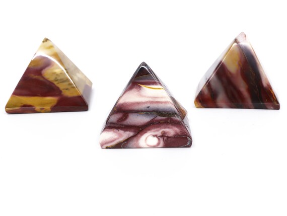 Mookaite Gemstone Pyramid - Crystal Healing, Strength, Vitality, Life Force