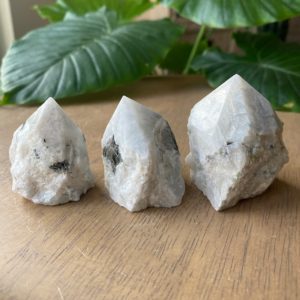 One moonstone point, Standing moonstone  point | Natural genuine stones & crystals in various shapes & sizes. Buy raw cut, tumbled, or polished gemstones for making jewelry or crystal healing energy vibration raising reiki stones. #crystals #gemstones #crystalhealing #crystalsandgemstones #energyhealing #affiliate #ad